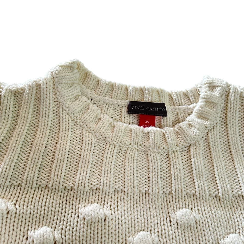 Vince Camulto Popcorn Stitch Dot Knit Sweater - Picture 3 of 6
